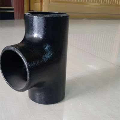 WPB Carbon Steel Tees Butt Weld Reducing ASTM A234 Seamless Black