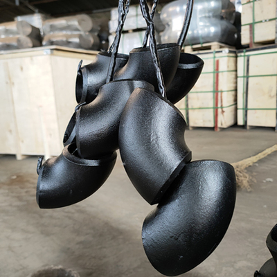 4 Inch API Butt Weld Elbows Carbon Steel Sch80 90 Degree Black Pipe Tee Fittings